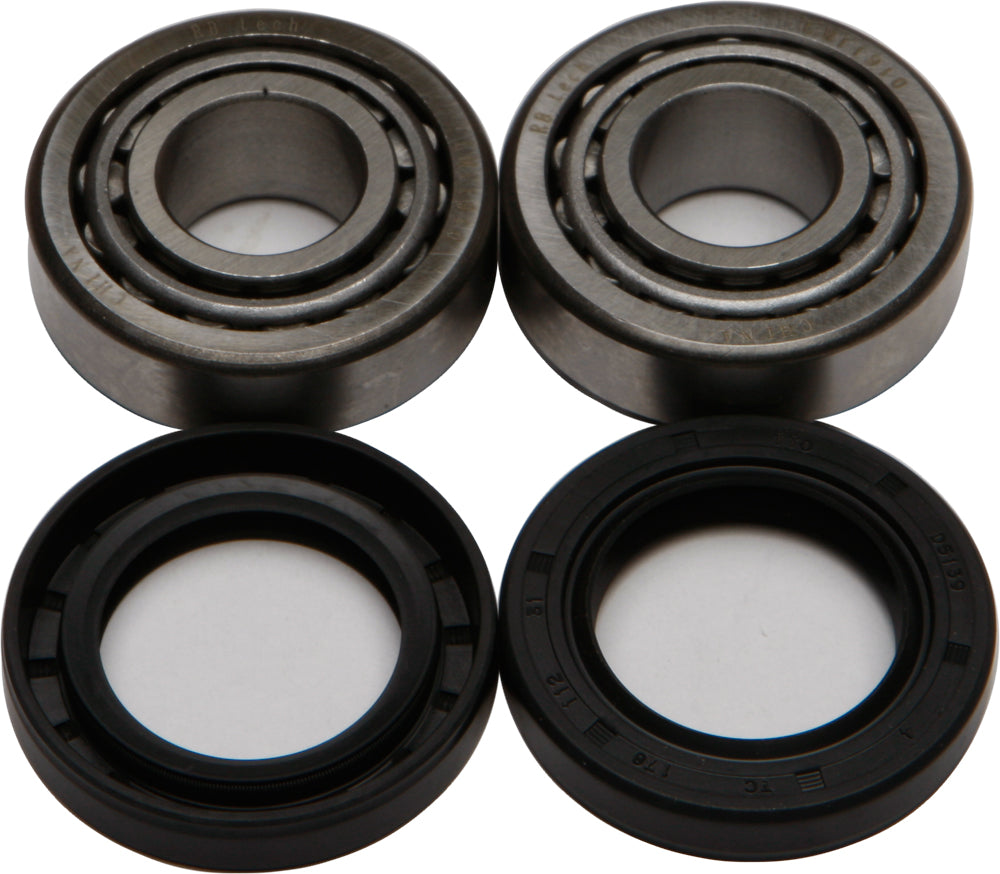 All Balls front wheel bearing kit 22-51001 with bearings and components for motorcycle wheel maintenance.