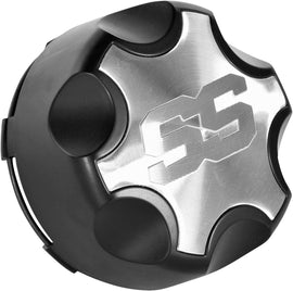 ITP SS312 alloy wheel center cap for 4/137 bolt pattern, featuring the ITP brand logo on a silver finish.