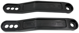 Black PSR suspension lowering link with 1.5-inch drop for Kawasaki models, designed to improve stance and handling.