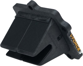 Moto Tassinari Vforce3 intake valve system for KX250 2005 motorcycle, showing the black plastic and metal components.