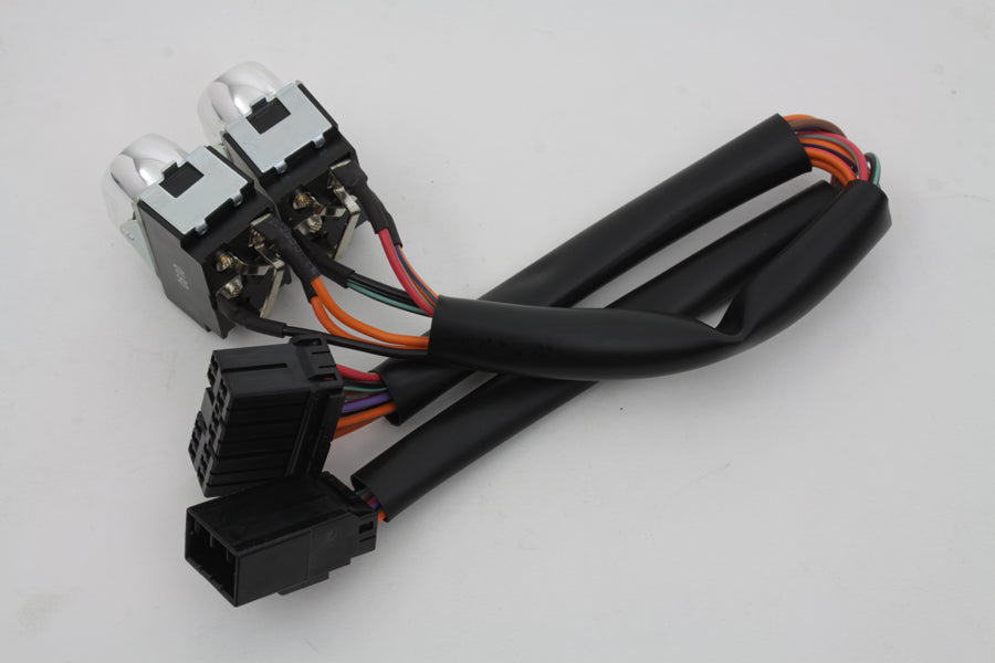 Rocker Style Handlebar Switch Kit Chrome