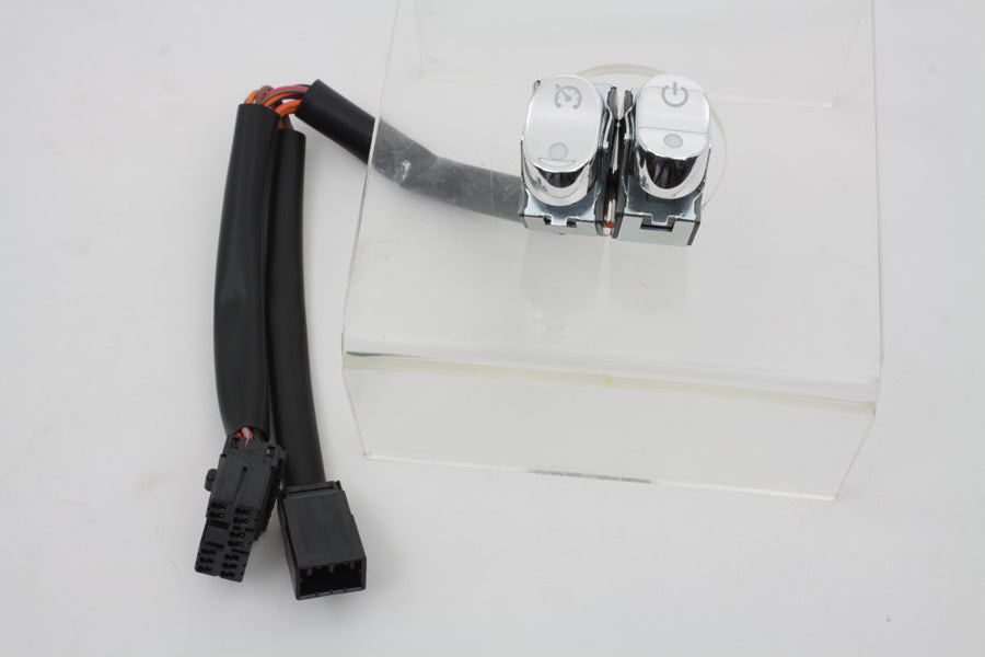 Rocker Style Handlebar Switch Kit Chrome