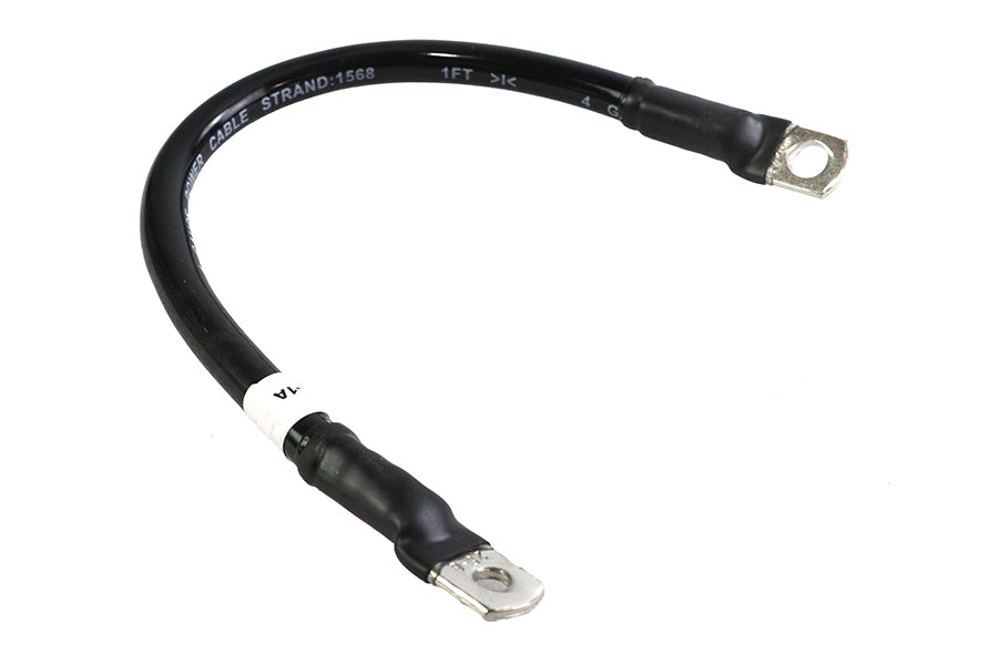 Black 12 inch Flexible Battery Cable