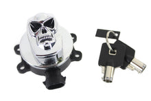 Load image into Gallery viewer, Chrome Ignition Switch with Chrome Skull