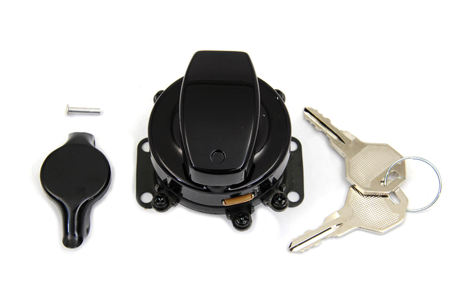 Fat Bob Ignition Switch with 6 Terminals Gloss Black