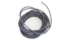 Charger l'image dans la galerie, Black 25' Cloth Covered Wire with White Tracer