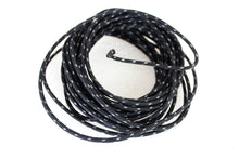 Charger l'image dans la galerie, Black 25' Cloth Covered Wire with White Tracer