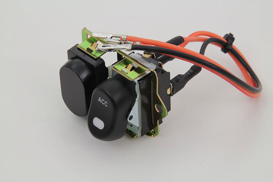 Rocker Style LED Fairing Switch Kit Black