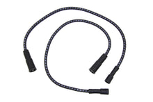 Charger l'image dans la galerie, Sumax Black with Blue Tracer 7mm Spark Plug Wire Set