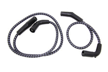 Charger l'image dans la galerie, Sumax Black with Blue Tracer 7mm Spark Plug Wire Set