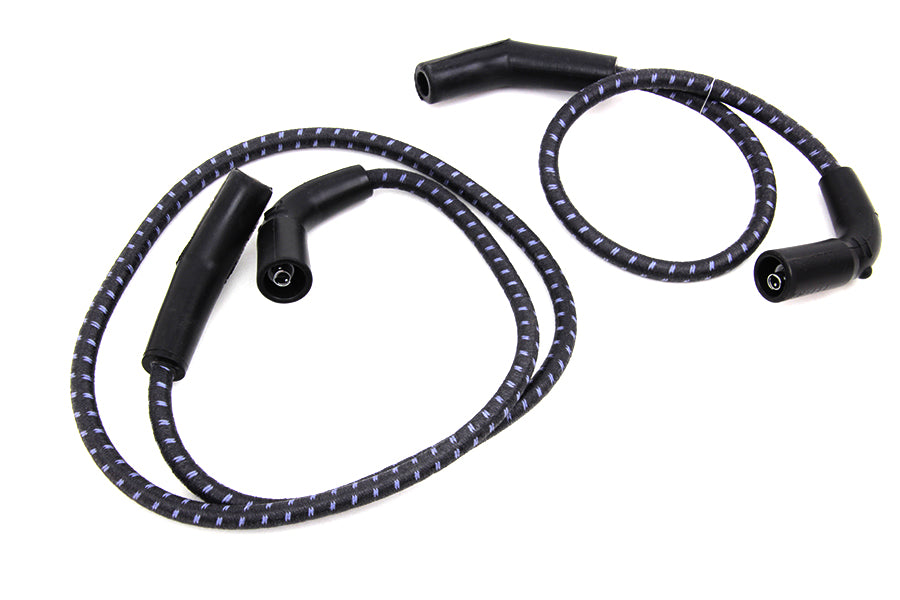 Sumax Black with Blue Tracer 7mm Spark Plug Wire Set