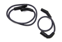 Charger l'image dans la galerie, Sumax Black with Blue Tracer 7mm Spark Plug Wire Set