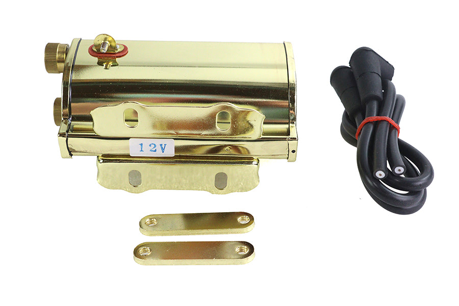 Brass Plated 12 Volt Ignition Coil 3.0 Ohms