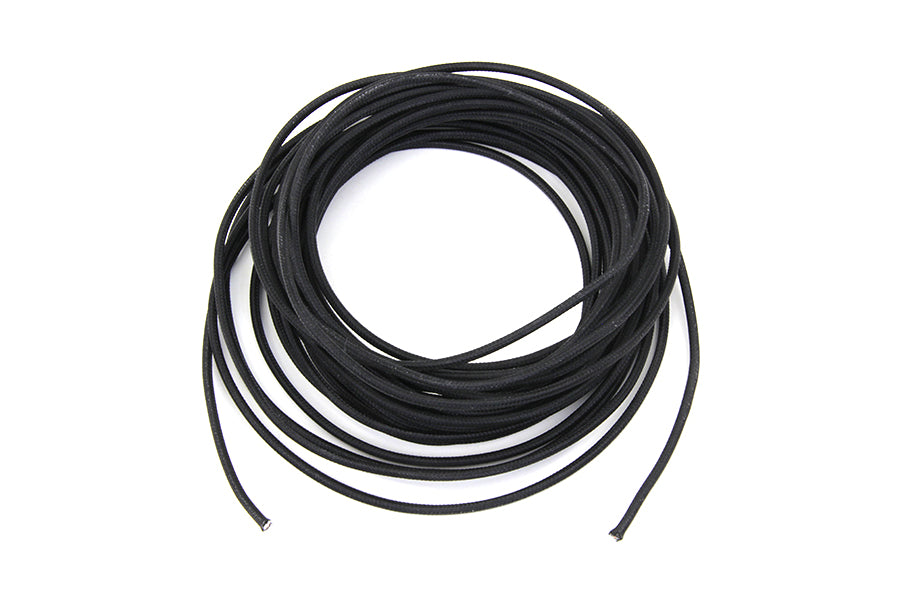 Pure Black 25' Braided Wire