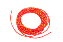 Charger l'image dans la galerie, Red with Yellow Dot 25' Braided Wire
