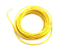 Charger l'image dans la galerie, Yellow with White Dot 25' Braided Wire