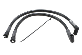 Ultima 8mm FLH Spark Plug Wire Set Black