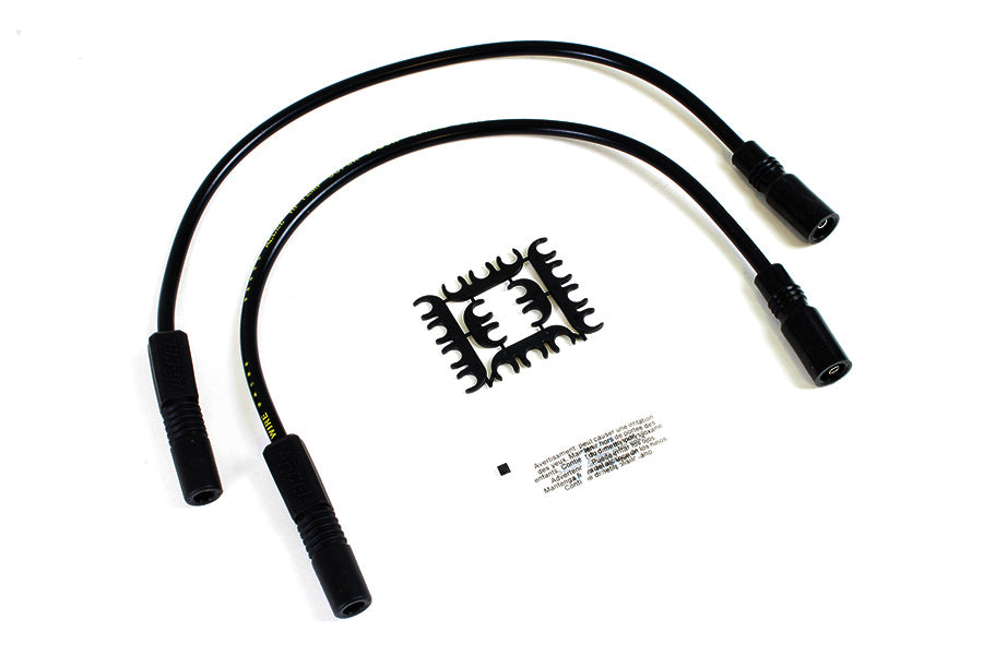 Accel 8mm S/S Spiral Core Ignition Wire Set Black