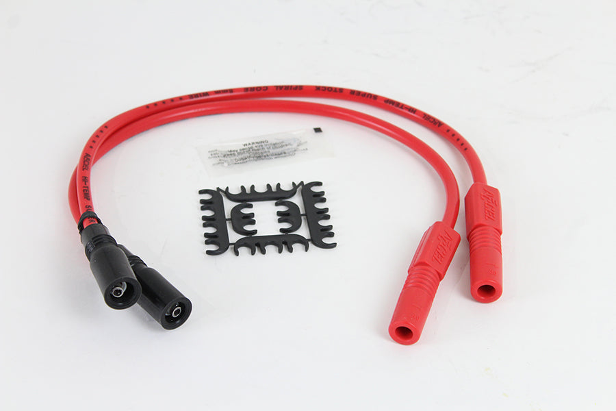 Accel 8mm S/S Spiral Core Ignition Wire Set Red