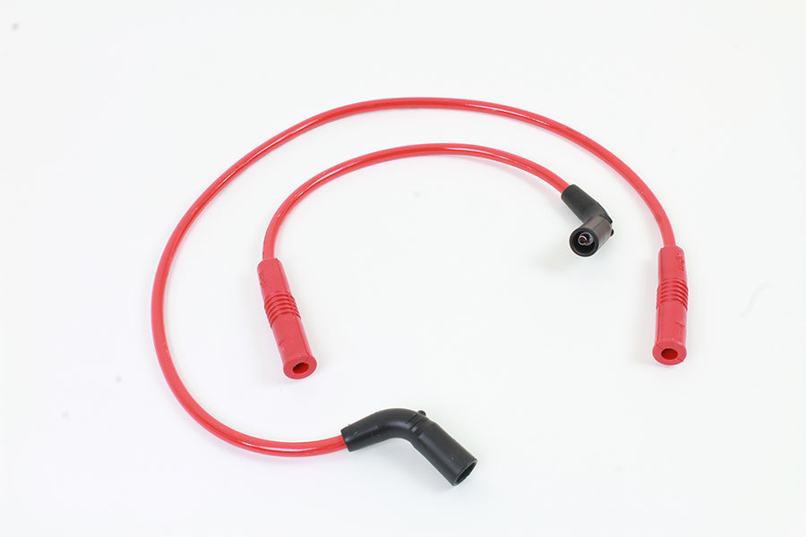 Accel 8mm S/S Spiral Core Ignition Wire Set Red