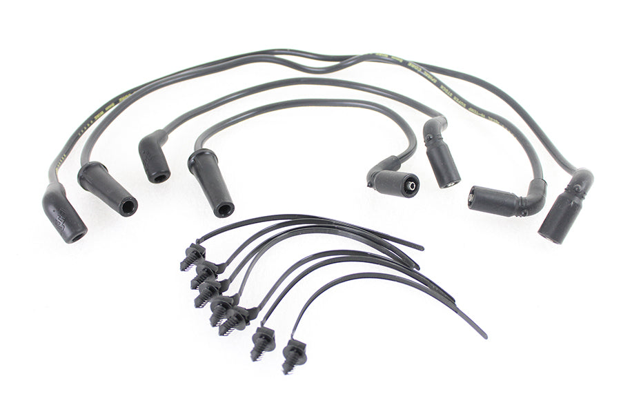 Accel 8mm S/S Spiral Core Ignition Wire Set Black