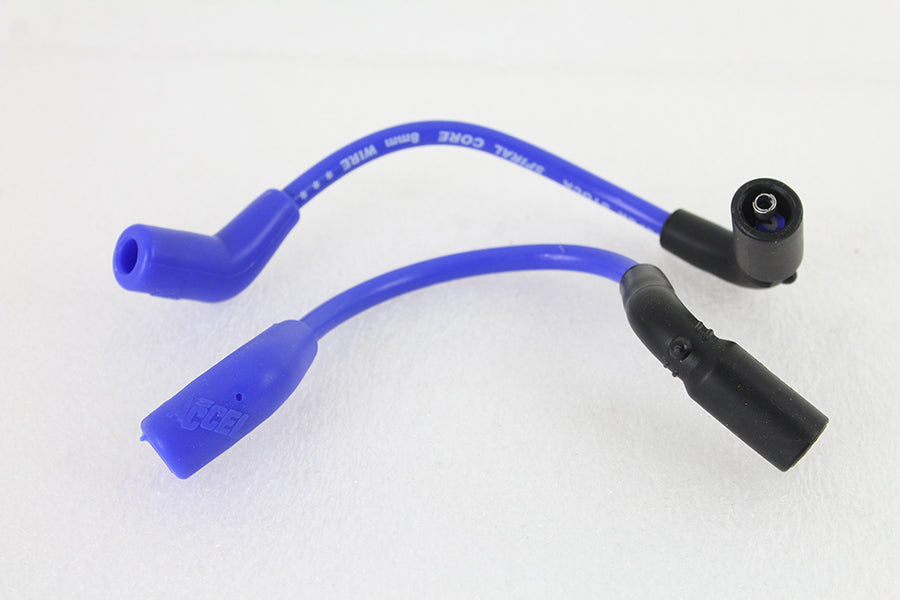 Accel 8mm S/S Spiral Core Ignition Wire Set Blue