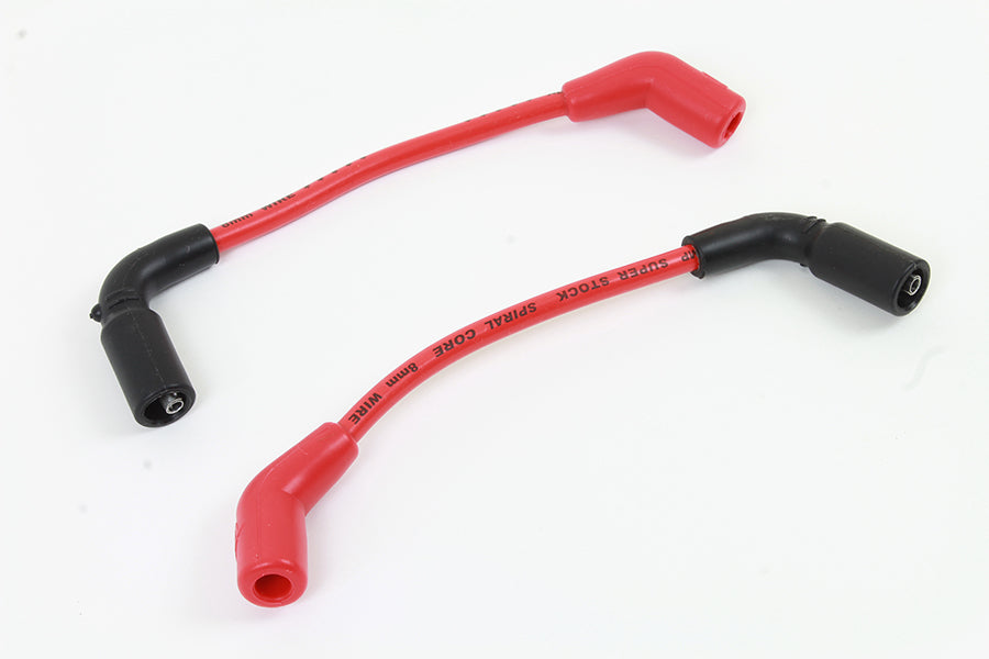 Accel 8mm S/S Spiral Core Ignition Wire Set Red