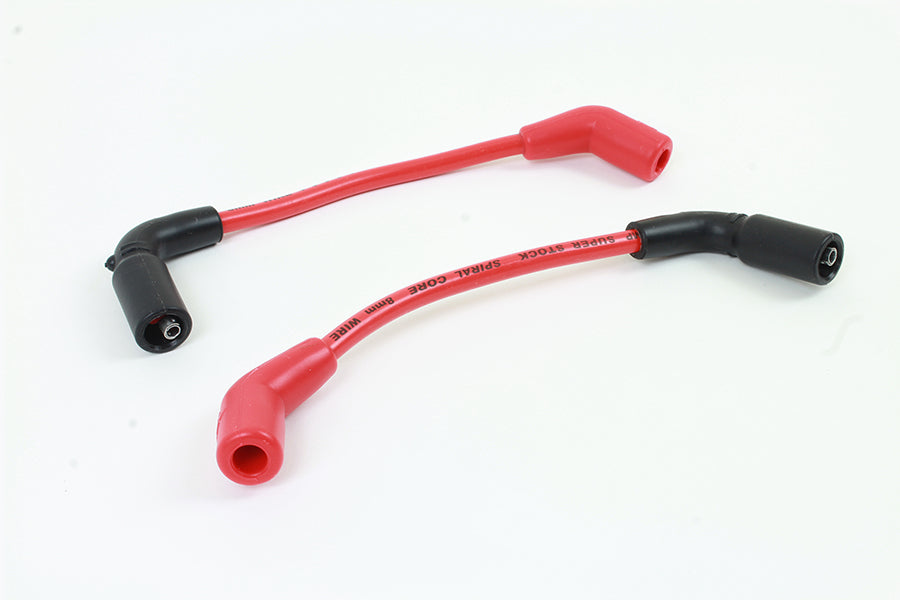 Accel 8mm S/S Spiral Core Ignition Wire Set Red