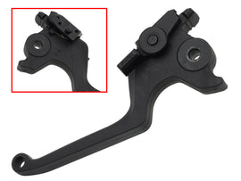 SP1 brake lever assembly showing polished metal lever and mounting components for motorcycle or bike braking system