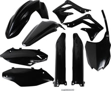 Charger l'image dans la galerie, Acerbis full plastic motorcycle kit in black, includes various plastic panels and fairings for motorcycle body replacement.