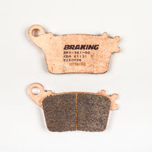 Load image into Gallery viewer, Braking brand sintered sport brake pad set 31-925 for high-performance vehicle braking systems, shown in black with metal backing plates.