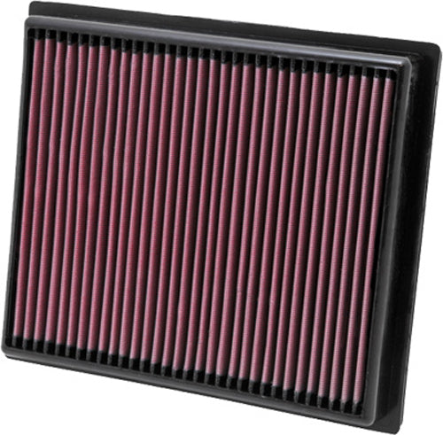 K&N Air Filter 729011 for vehicles, showing the reusable, high-performance air filter with the K&N branding and filter media.