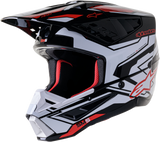 alpine star - S-M5 Action 2 Helmet Blk/Wht/Brt Rd Glossy Lg - 482-9224L