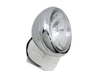 Charger l'image dans la galerie, Chrome Replica 7 inch Round Headlamp 6 Volt