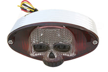 Charger l'image dans la galerie, Chrome Cateye LED Tail Lamp Skull Style