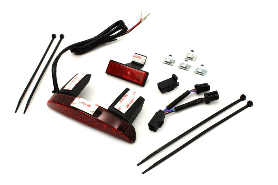 Chopped Fender Rear Edge Lamp with Red Lens