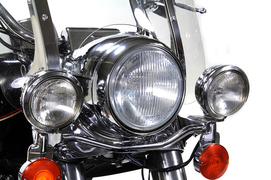 Chrome Contoured 7 inch Headlamp Rim