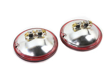 Charger l'image dans la galerie, Red 4-1/2 inch 12 Volt Sealed Beam Spotlamp Set