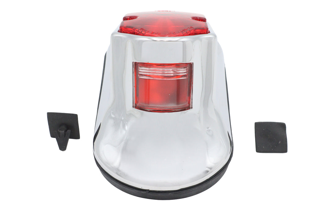 Chrome Tombstone Tail Lamp Assembly Bulb Type