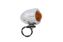 Load image into Gallery viewer, Chrome Bullet Marker Lamp Amber Single Filament
