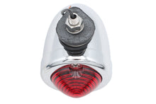 Charger l'image dans la galerie, Chrome Bullet Marker Lamp Red Single Filament
