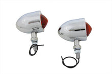 Charger l'image dans la galerie, Chrome Red Marker Lamp Set With Single Stem