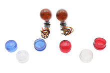 Load image into Gallery viewer, Mini Amber LED Bullet Lens Marker Lamp Set