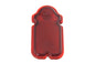 Red Glass Tombstone Tail Lamp Lens