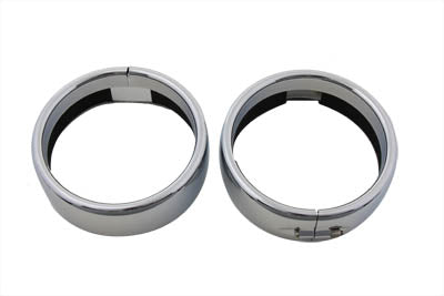 Spotlamp Chrome Frenched Trim Ring Set