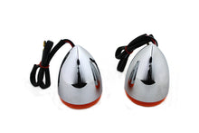 Charger l'image dans la galerie, Chrome Torpedo Style Rear Turn Signal Set