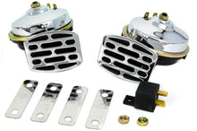 Load image into Gallery viewer, Chrome 12 Volt Twin Horn Set