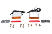 Charger l'image dans la galerie, Square Red and Amber Lens Marker Lamp Set
