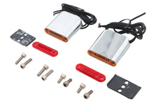 Charger l'image dans la galerie, Square Red and Amber Lens Marker Lamp Set