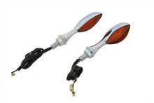 Charger l'image dans la galerie, Chrome Eagle Eye Amber Marker Lamp Set